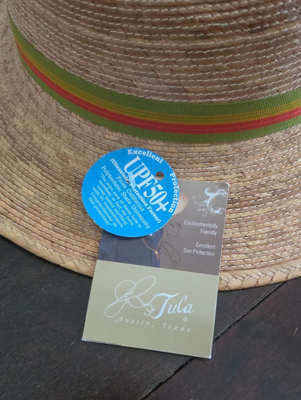 NWT TULA STRAW SUN HAT SUNHAT EXPLORER OLIVE BAND SZ L/XL $52 Hand Woven Mexico